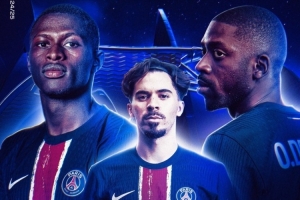 九游娱乐下载-巴黎发布对阵维拉海报：登贝莱、维蒂尼亚、努诺-门德斯出镜